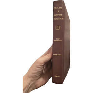 The Art of Literary Research Richard D Altick 4th Edition bibliophiles scholar